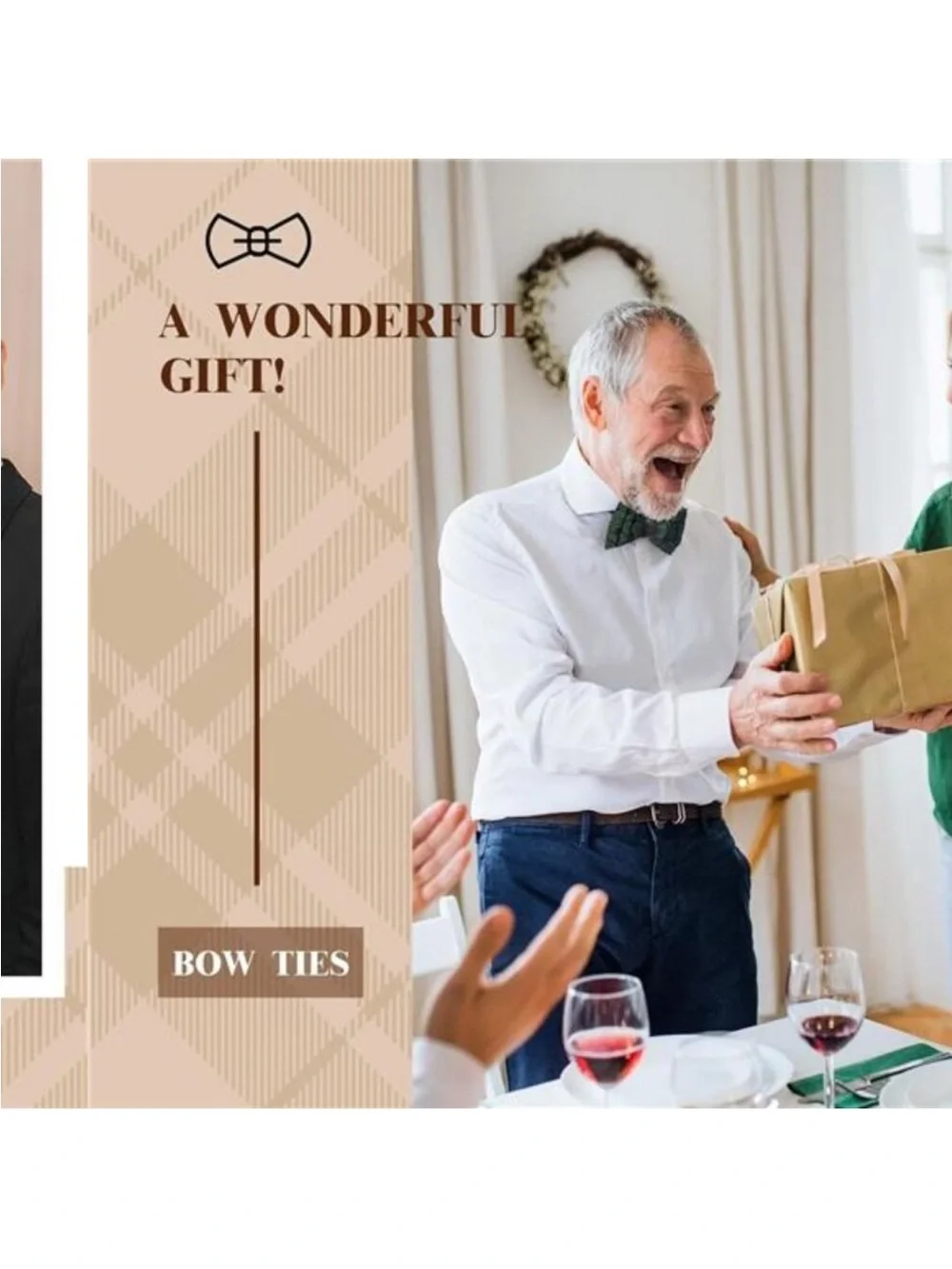 Feather Bow Ties for Men Handmade Pre Tied Bow Tie and Brooch Sets